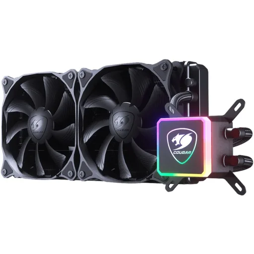 Imagen 1 de COUGAR AQUA 280 - Sistema de refrigeración líquida del procesador - (para: LGA775, LGA1156, AM2, AM2+, LGA1366, AM3, LGA1155, AM3+, LGA2011, FM1, FM2, LGA1151, AM4, LGA2066) - aluminio y cobre - 140 mm
