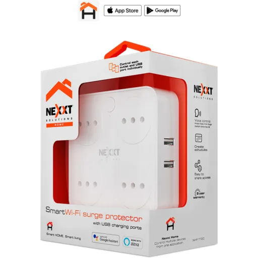 Imagen 3 de Enchufe Inteligente Nexxt NHP-T720, Salida 4 Toma, 2 USB, 220V WiFi Smart Home