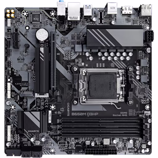 Imagen 3 de Tarjeta Madre Gigabyte B650M D3HP Socket AMD AM5 4*DDR5  DP HDMI LAN mATX