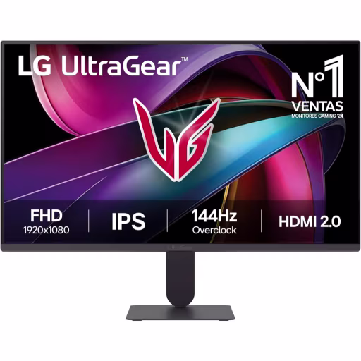 Monitor Gamer LG UltraGear 24G411A-B 23.8""FHD IPS 144Hz HDMI DP 5ms GTG FreeSync