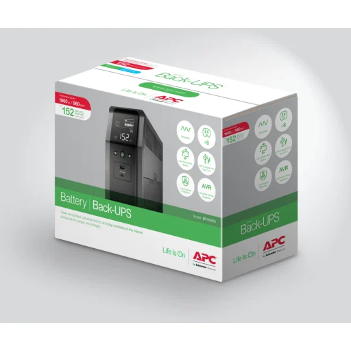 Imagen 7 de UPS APC Back-UPS Pro BR1600SI APC 1600VA, 8 Salidas AVR Interfaz LCD Salida 960W