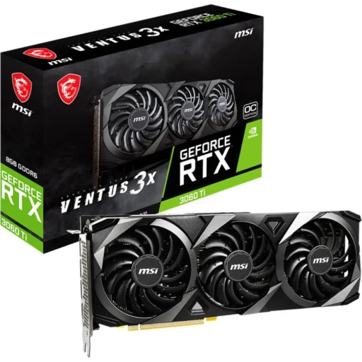 Imagen 4 de Tarjeta de Video MSI GF-RTX 3060 TI VENTUS 3X 8G OC LHR 8GB GDDR6 3*DP HDMI ATX