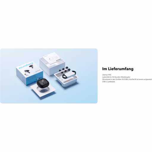 Imagen 23 de Audifonos Inalámbricos SoundCore Liberty 4 NC, TWS Canc.de Ruido Bluetooth Negro