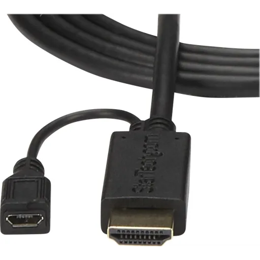 Imagen 0 de Cable Adaptador HDMI Macho + mUSB Hembra a VGA Macho, 1080p 1.8mt Act - StarTech