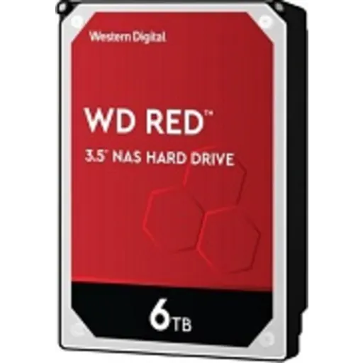 Imagen 1 de Disco Duro Western Digital Red NAS HD 6TB 3.5" 5400RPM SATA 6GB/S 256MB p/NAS 