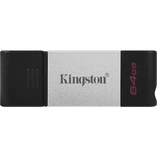 Imagen 0 de Pendrive 64GB Kingston DataTraveler 80 USB-C 200MB/s USB 3.2 Gen 1 Negro/Gris