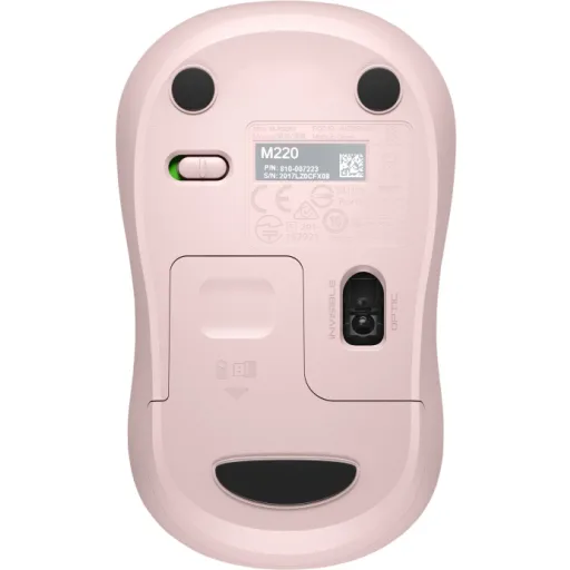 Imagen 5 de Mouse Inalámbrico Logitech M220 Silent Óptico 1000DPI 2.4Ghz 3 Bot USB Oro Rosa