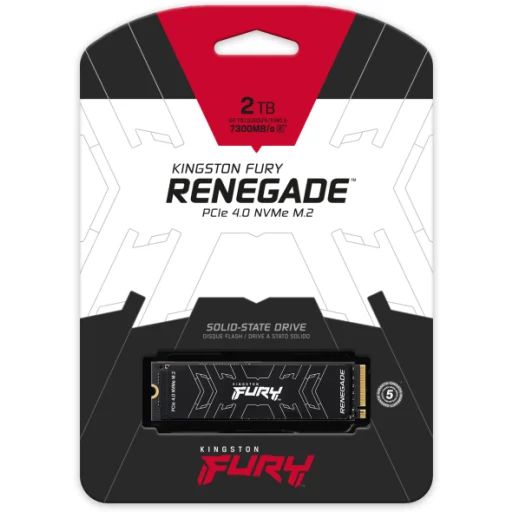 Imagen 4 de Unidad SSD Kingston FURY Renegade 2TB M.2 22*80 NVMe Lec7300MB/s Esc7000MB/s