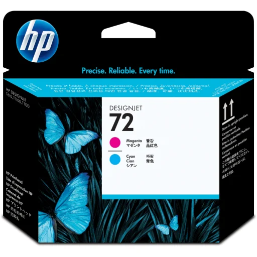Imagen 1 de Cabezal de Impresion HP 72 Magenta & Cyan para DesignJet  T1100, T610 