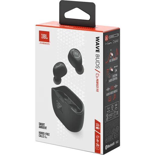 Imagen 10 de Audífonos Inalámbricos JBL Wave Buds Truly Wireless - Negro - SA