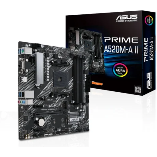 Imagen 1 de Tarjeta Madre Asus PRIME A520M-A II/CSM AMD AM4 4*DDR4 M.2 DP HDMI VGA USB3.2
