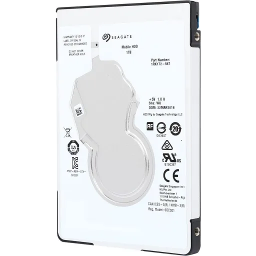 Imagen 0 de Disco Duro Seagate Mobile 1TB 2.5" 7mm 5400 RPM SATA III 6GB/s 128MB