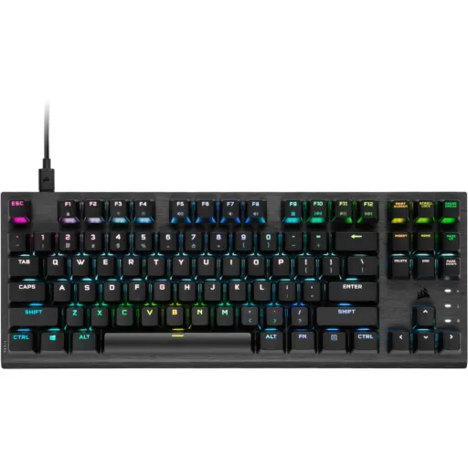 Imagen 0 de CORSAIR K60 PRO RGB - Juego de teclado y raton - mechanical, TKL, gaming - retro