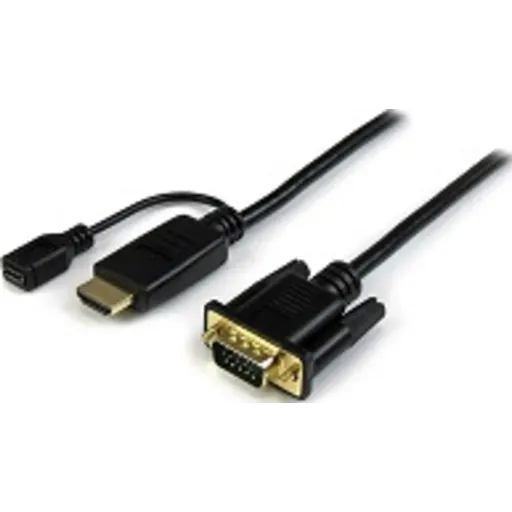 Imagen 6 de Cable Adaptador HDMI Macho + mUSB Hembra a VGA Macho, 1080p 1.8mt Act - StarTech
