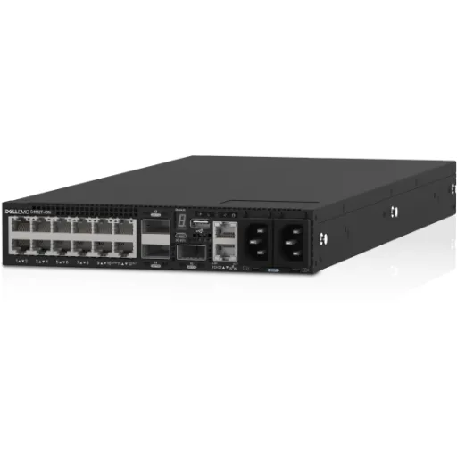 Imagen 1 de Dell Switch S4112T, 12 x10GBaseT, 3x100GbE, ItoF, 2xAC PSU, OS10