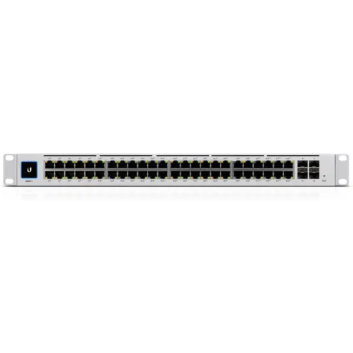 Imagen 1 de Switch Ubiquiti UniFi 48Ptos GigE 4*SFP+Layer 3 Req UniFi Switch Admin Mont Rack