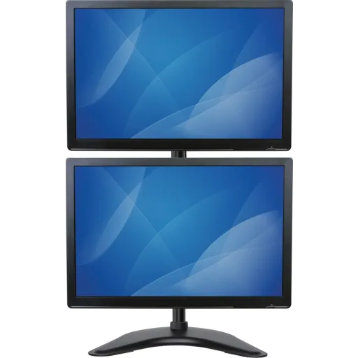 Imagen 1 de Soporte de Escritorio c/Base para 2 Monitores Vertical hasta 27" 10Kg Ajustable