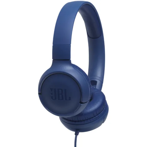 Imagen 0 de Audífonos Alámbricos JBL Tune 500, On-ear Conector 3.5mm Plegable Color Azul