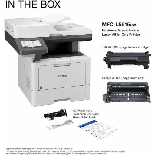 Imagen 10 de Impresora Multifunción Brother MFC-L5915DW 52ppm Duplex Eth. Wifi Band.250Hj 