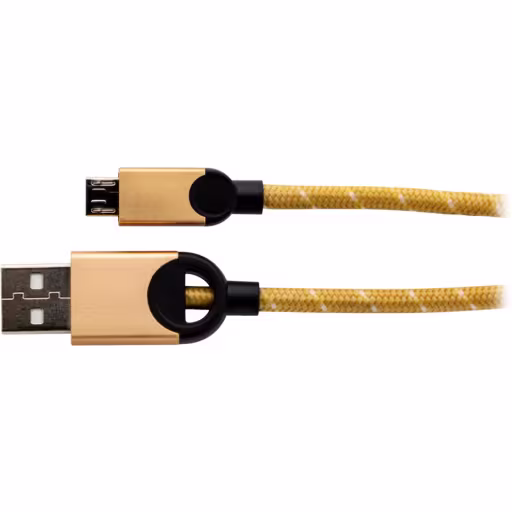 DLC2618G CABLE MICRO USB 1.2 MTS TRENZADO GOLD