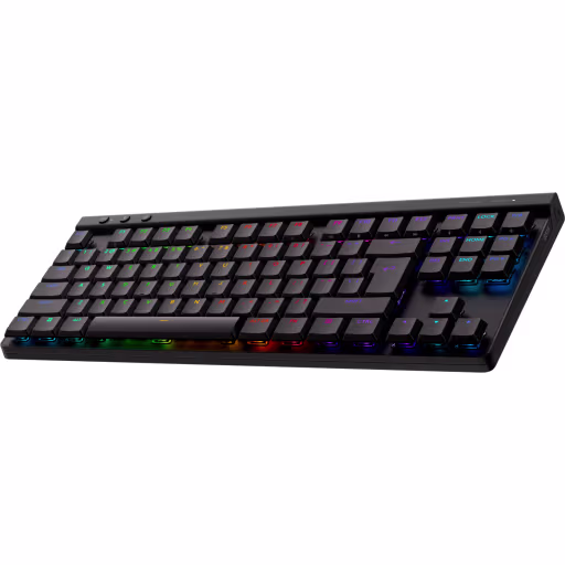 Imagen 2 de Teclado Gamer Inalámbrico Logitech G515 Lightspeed TKL (EN) Swtch táctil RGB Neg