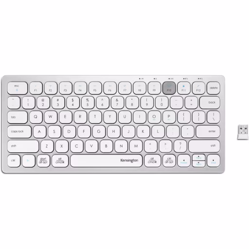 Imagen 4 de Teclado Inalámbrico Kesington 2.4 GHz + Bluetooth Compact Silver
