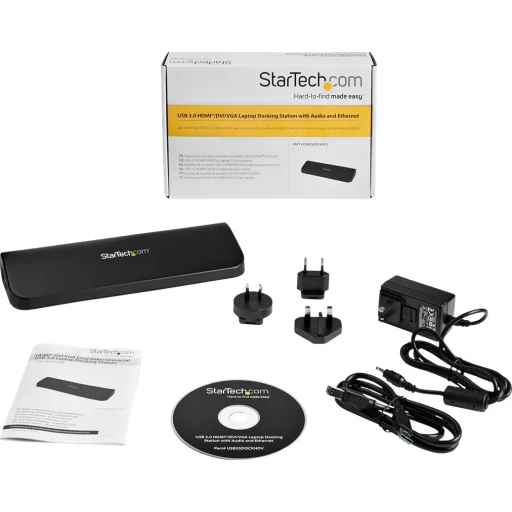 Docking Station Startech USB 3.0 para Dos Monitores con HDMI y DVI/VGA