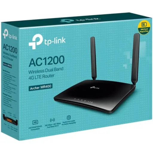 Imagen 1 de Router TP-Link Archer MR400 4G LTE Inalámbrico de Doble Banda AC1200