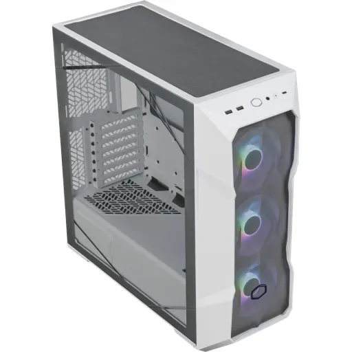 Imagen 9 de Gabinete Gamer CoolerMaster TD500 MESH V2, RGB Vidrio Temp. USB-C 2*USB3.2 Blanc