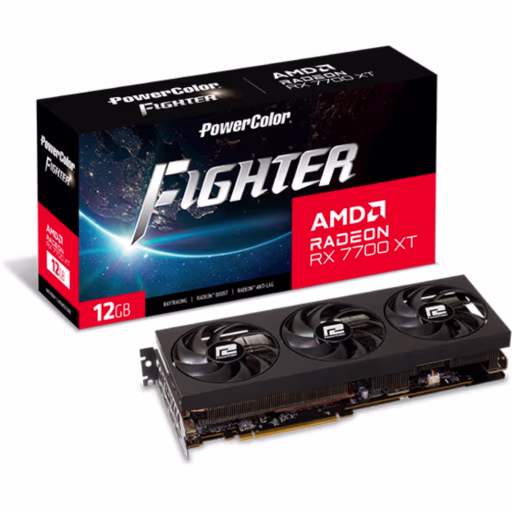 Imagen 0 de ASRock Fighter AMD Radeon RX 7700 XT 12GB GDDR6 [RX7700XT 12G-F/OC]