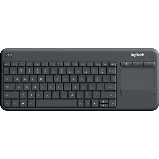 Imagen 2 de Teclado con TouchPad Inalámbrico Logitech K400 PLUS compatible PC SmartTV Negro