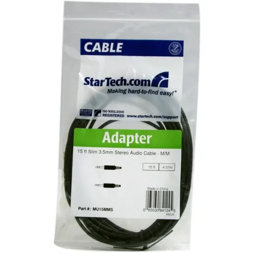 Imagen 1 de Cable de Audio Stereo Jack 3.5mm M/M 4.5mts 15ft Color Negro - StarTech