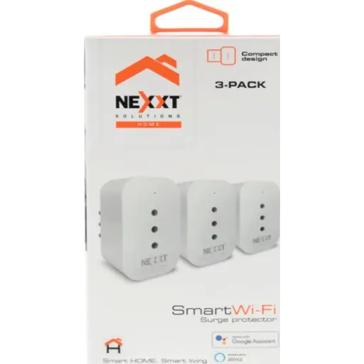 Nexxt Kit De Enchufes Inteligentes WIFI (3 Unidades) Nhp-S7203PK