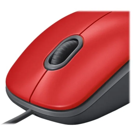 Imagen 7 de Logitech M110 Silent - Ratón - diestro y zurdo - óptico - 3 botones - cableado - USB - rojo