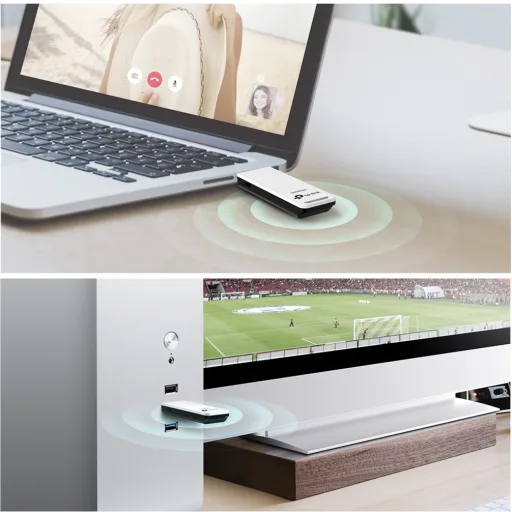 Imagen 3 de Adaptador de Red TP-Link USB WiFi N300 USB 2.0 Hasta 300 Mbps Botón WPS