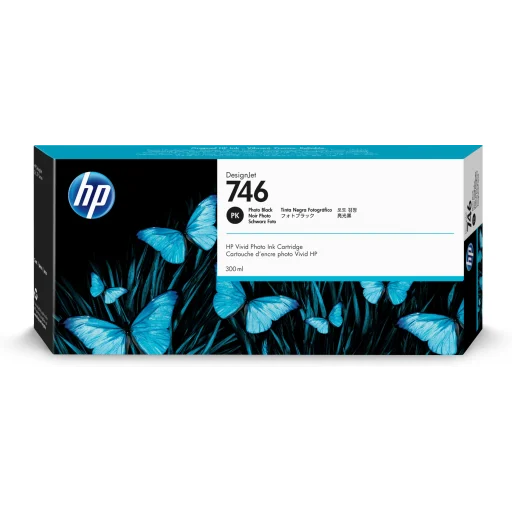 Imagen 1 de Cartridge HP 746 Photo Black Comp T8W15A,T8W16A,T8W18A, W3Z71A,W3Z72A, 300ml 