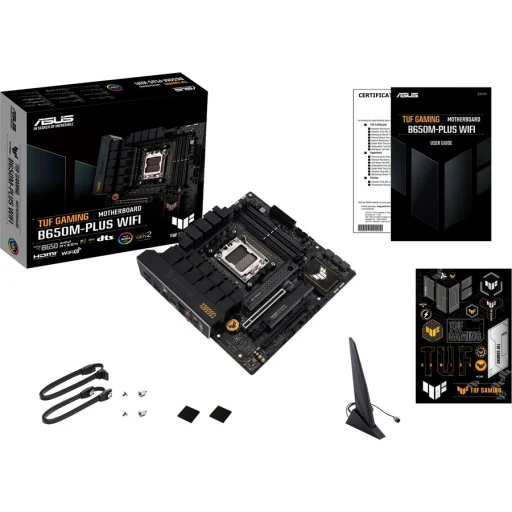 Imagen 0 de Tarjeta Madre Asus TUF GAMING B650M-PLUS WIFI AMD AM5 4*DDR5 2*M.2 DP HDMI mATX