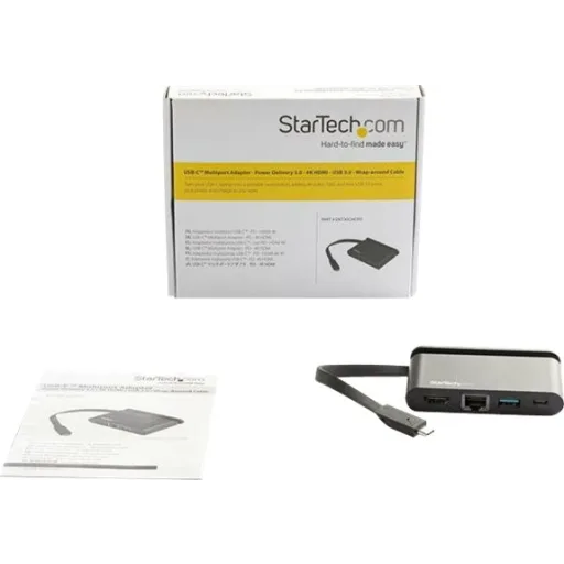 Imagen 1 de Docking Station StarTech USB-C Prts HDMI RJ45 USB 3.0 tipo-A USB tipo-C 100W Neg