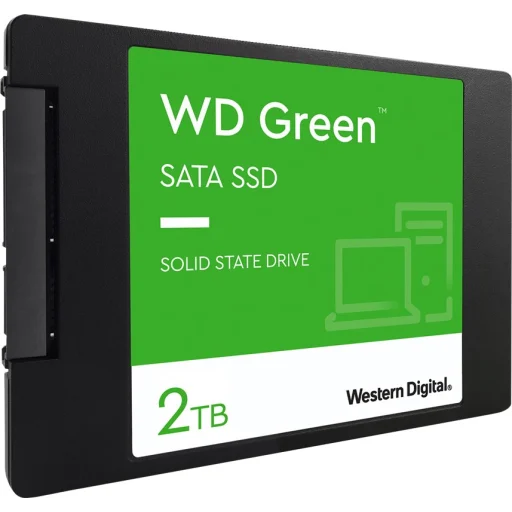 Imagen 1 de Unidad SSD Western Digital Green 2TB 2.5" 7mm SATA III 6Gb/s SLC Lec 545MB/s