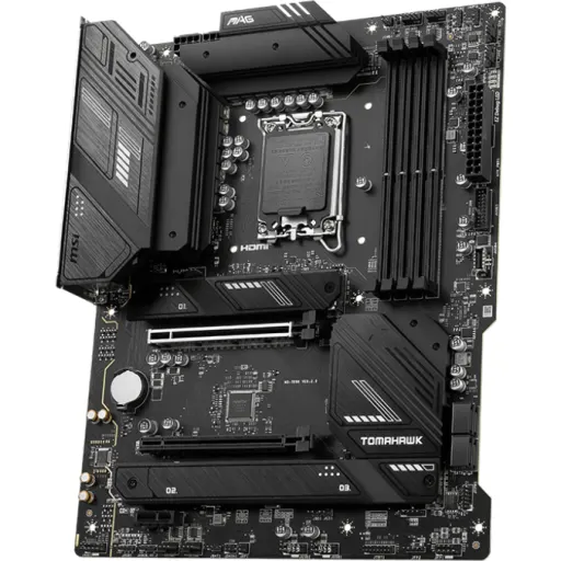 Imagen 2 de Tarjeta Madre MSI MAG B760 TOMAHAWK WiFi LGA1700 4*DDR5 3*M.2 DP HDMI USB3.2 Opt