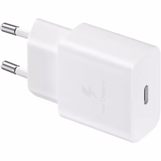 Imagen 1 de Gargador Celular Samsung 15W 9V 1.67A USB-C con cable 1mt Color  Blanco