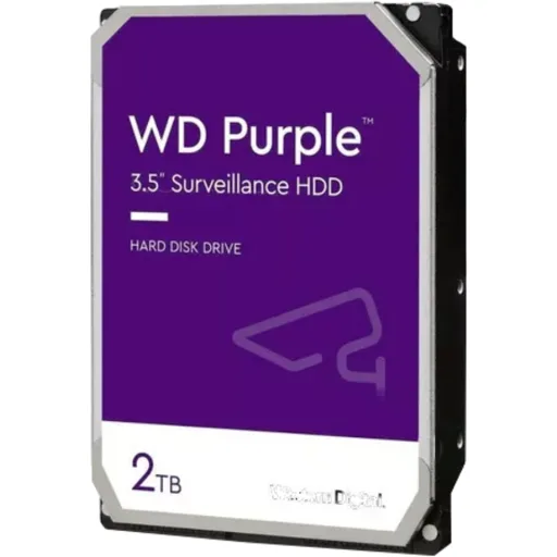 Imagen de Disco Duro Western Digital Purple 2TB 3.5" 5400RPM SATA3 64MB p/Videovigilancia