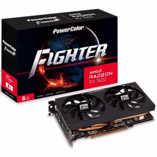 Imagen 0 de PowerColor Fighter AMD Radeon RX 7600 8GB GDDR6 [RX7600 8G-F]