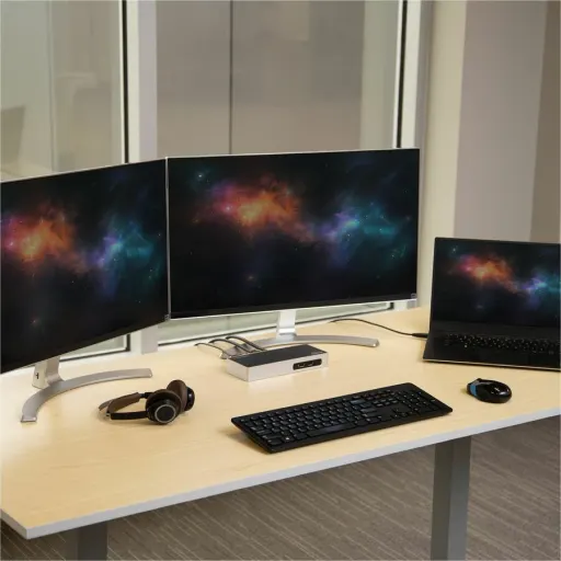 Imagen 1 de Docking Station StarTech Host USB 3.0, Prtos HDMI DVI 6*USB3.1 USB-B Audio LAN.