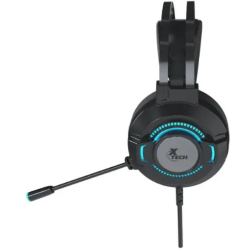 Imagen 2 de Audífonos Gamer Alámbricos Xtech XTH-565, LED c/Mic PC/Consolas Jack/USB Negro
