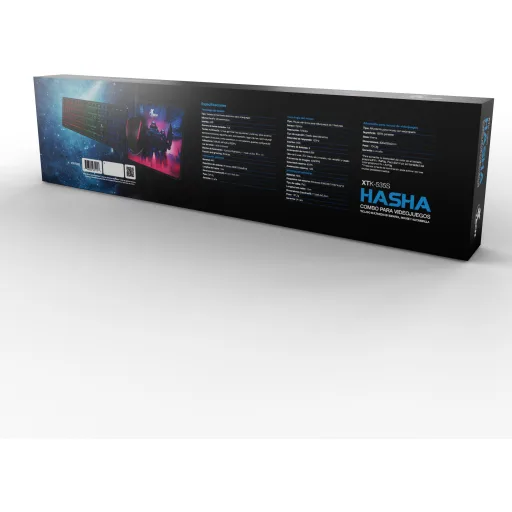 Imagen 7 de Kit Teclado Mouse MousePad XTech XTK-535S, Tec Español, Mouse 1200dpi, MPd 30*25