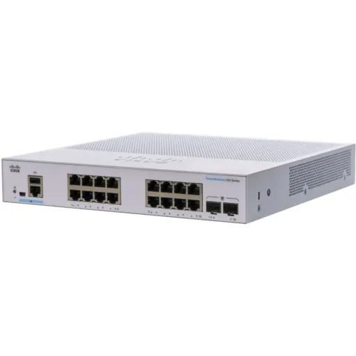 Imagen 0 de Switch Cisco CBS250 Smart 16 Puertos GE 10/100/1000, 2 Gigabit SFP