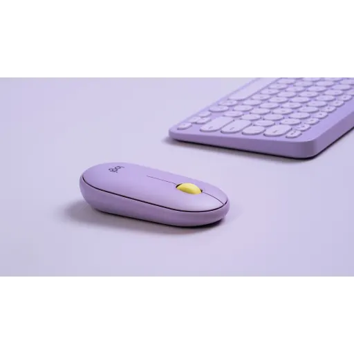 Imagen 5 de Logitech M350 Pebble Wireless Mouse-Lavender
