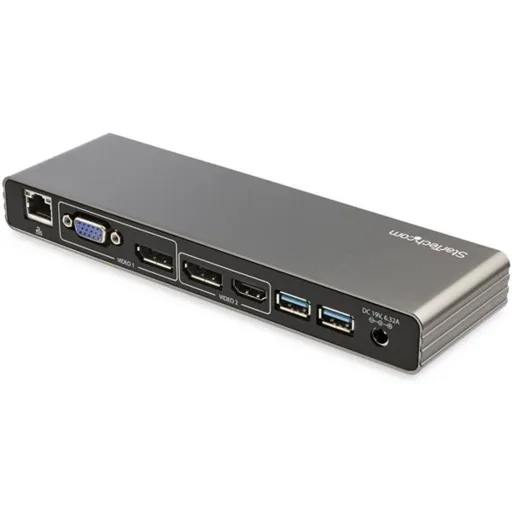 Imagen 1 de Docking Station StarTech Thunderbolt 3 a 2*DP HDMI 2*USB-A VGA Colr Gris