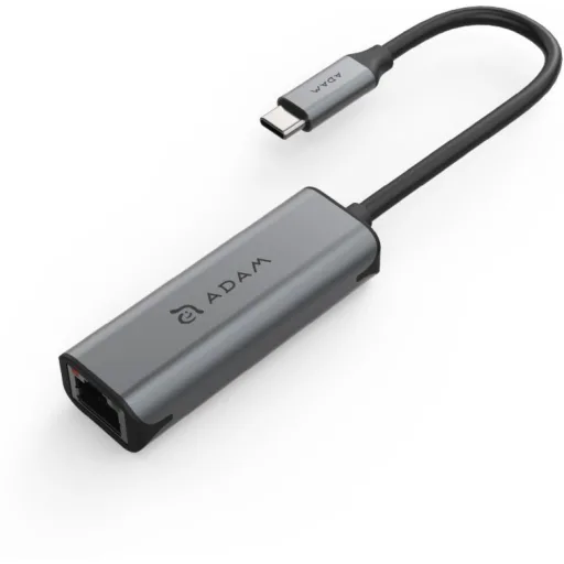 Imagen 0 de Adaptador USB-C a Ethernet CASA e2 hasta 2.5GB Adam Elements gris